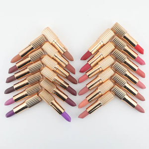 Özel etiket lüks ruj tüpü 24 renkler dudak sopa su geçirmez uzun ömürlü yapışmaz fincan çıplak kadife mat ruj - Product Image 5