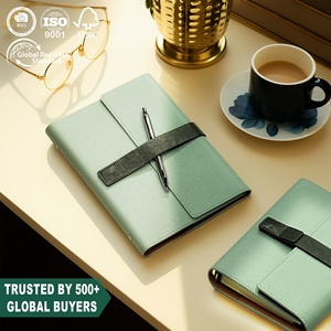 Thiết Kế Thực Tế Tổ Chức PU Da Chất Kết Dính A6 Biểu Tượng Tùy Chỉnh Tạp Chí 6 Nhẫn Refillable Loose Leaf Kinh Doanh Nhật Ký Máy Tính Xách Tay - Product Image 1