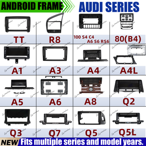 En gros, Cadre Android pour autoradio <span class=keywords><strong>AUDI</strong></span>, Kit de montage pour tableau de bord, Adaptateur Carplay GPS Nav - Product Image 1