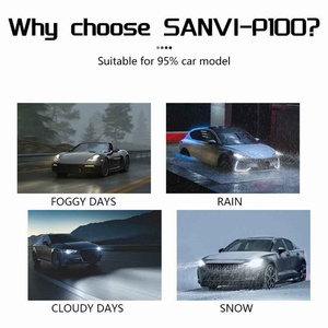 Sanvi New P100 Mini <b>H4</b> Led Projector Lens Headlights 12V Car Lamp Lighting - Product Image 2