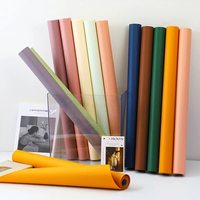 Papier d'Emballage Artistique en Rouleau, Série Fenghua, Couleur Unie, Importé, Imperméable et Résistant aux Déchirures, 58*58CM/15 Qiaoyin