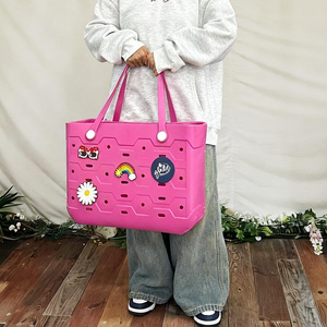 กระเป๋าชายหาดแบบสั่งทำสำหรับผู้หญิง กันน้ำ ทำจากยาง EVA พร้อมโลโก้ ผู้ผลิตขายส่ง - Product Image 2