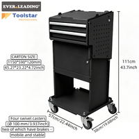 Plateforme mobile universelle OEM pour diagnostic d'ordinateurs portables, chariot de travail en acier avec tiroirs verrouillables pour l'automobile