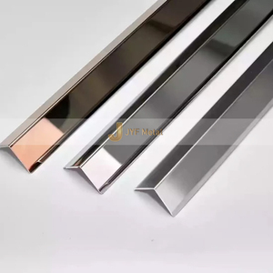 Perfil de Esquina de Acero Inoxidable LL372 Dorado Espejo de 90 Grados, Estilo Moderno, Barra Angular para Pared y Suelo, Moldura en L para Escaleras, Soldadura de Perfiles de Azulejos - Product Image 4