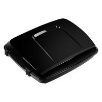 Sacoches arrière pour moto ABS noir brillant 10,7 pouces, taille Chopper, compatibles avec Harley Touring Road Street Glide Electra Glide 2014-2023