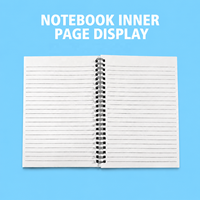 Carnet à spirale en cuir PU durable avec papier écologique à écriture fluide, portable pour l'école et le bureau, notes quotidiennes A4/A5