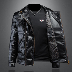 Hiver 90% Down Glossy Suit Collar Down Jacket Fashion Warm Coat Down Jackets Men - Product Image 2