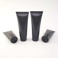 100g Stock prêt à expédier propre vide noir mat Mini Tube de compression bâton fond de teint Tube d'emballage pour produit cosmétique