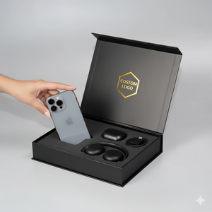 Kích Thước Tùy Chỉnh Có Thể Tái Chế Các Tông Giấy Cứng Cứng Cứng Nhắc Nam Châm Hộp Bao Bì Sang Trọng Gấp Từ Hộp Quà Tặng Với Nắp Từ Tính - Product Image 3