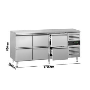 เคาน์เตอร์แช่เย็น GGM Gastro รุ่น ECO - 1795x700 มม. - พร้อมลิ้นชัก 6 ช่อง - Product Image 2