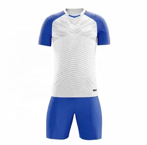 Camiseta de fútbol personalizada, uniforme de alta calidad, sublimación blanca