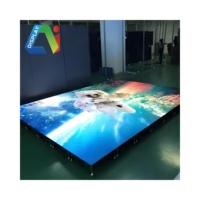 Panneaux de piste de danse interactifs d'imperméabilisation haut de gamme P3.91 affichage d'écran Led polychrome pour salle de LED immersive 3D