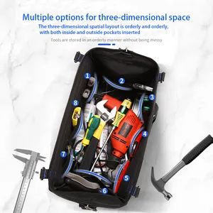 Multifunctional Portable Multiple Sizes Oxford Waterproof Electrician Heavy Duty Tool Bag