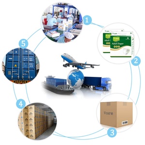 Vcare Wholesale Printed Adult Pull-Up Diapers Non Woven Fabric 3D Leak Prevention Disposable Custom OEM 12-Piece <b>Set</b> - Product Image 6