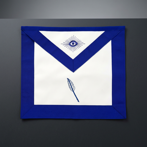 Insignia Masónica Bordada Personalizada para Oficial de Logia Azul, Cuadrada, de Cuero, para Coser, con Imperdible, Ajustable, para Asistente Secretario - Product Image 3