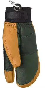 ถุงมือสกีหนังสำหรับสวมใส่ในฤดูหนาวเพื่อป้องกันหิมะตกสำหรับสิ่งจำเป็นในการเดินทางสกีพร้อมเบาะบุภายในที่ให้ความอบอุ่น - Product Image 4