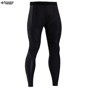 Mallas de compresión para hombre para gimnasio hechas de poliéster y LICRA logotipo personalizado mallas para hombre - Product Image 3