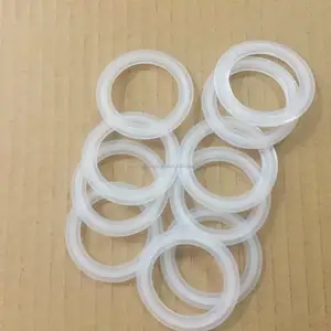 Disesuaikan Bening Silikon Sanitary Tri Penjepit Gasket Ring