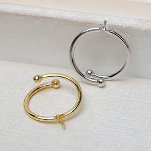 แหวนเงินแท้ S925 ปรับขนาดได้ ไซส์ 6-9 สำหรับใส่ไข่มุก DIY พร้อมฐานเปล่าสำหรับฝังไข่มุก แหวนแบบเปิดถอดไข่มุกได้ - Product Image 3