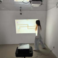 Système de projecteur interactif tout-en-un pour équipement de sport, jeu interactif au sol