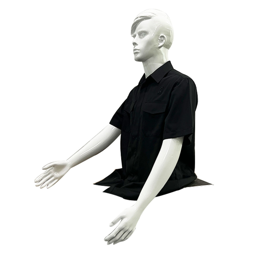 Uniforme de seguridad 65% polyester 35% cotton ultra comfortable durable short sleeve ripstop Dark Security Uniform Shirts