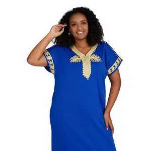 Hot Selling Polyester Dress African Plus Size Women Latest African Styles Dresses