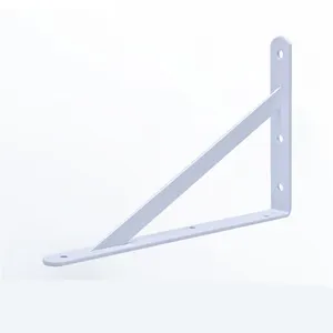 Support mural en métal pour <span class=keywords><strong>étagère</strong></span>, robuste, à <span class=keywords><strong>angle</strong></span> fixe, pour usage domestique - Product Image 1