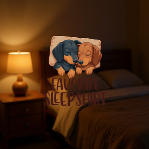 Camicia da notte a maniche lunghe per cani Dachshund Doxie, la biancheria da notte preferita per gli amanti degli animali domestici - Product Image 4