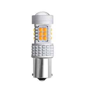 หลอดไฟ Led สองสีสัญญาณไฟเลี้ยว Led คู่3157 Cambus Led 1157 Dual Colo