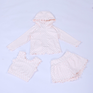 Conjunto de yoga para niñas pequeñas, top con capucha de manga larga, falda con volantes y parte inferior en capas para uso casual en la escuela y el baile - Product Image 2