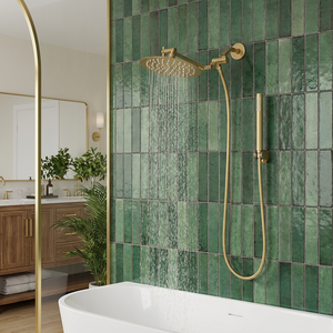 Soffione <span class=keywords><strong>doccia</strong></span> <span class=keywords><strong>a</strong></span> pioggia color oro con doccetta, soffioni <span class=keywords><strong>doccia</strong></span> <span class=keywords><strong>a</strong></span> mano ad alta pressione con diverse modalità di spruzzo, combo effetto pioggia - Product Image 6