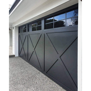Panneaux <span class=keywords><strong>de</strong></span> <span class=keywords><strong>porte</strong></span> en acier galvanisé mousse isolée noire traditionnelle américaine 16x8 Style <span class=keywords><strong>de</strong></span> <span class=keywords><strong>porte</strong></span> <span class=keywords><strong>de</strong></span> <span class=keywords><strong>grange</strong></span> Prix des portes <span class=keywords><strong>de</strong></span> garage sectionnelles - Product Image 3