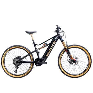 MF-309 PRO new high-end mid drive mtb ebike e 29 inch soft tail full suspension electric mountain bike