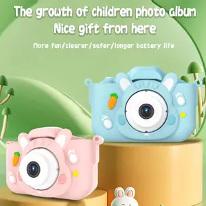 Kids Camcorders Toys Birthday Gift Magic Fun HD Mini Colorful Frames Cartoon Kid Selfie Toy Vlog Digital Video Photo Camera For