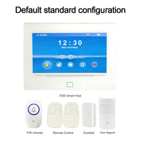 Nouvelle version : Système d'alarme 4G WiFi avec écran tactile 7 pouces, 433 zones sans fil/filaire, détecteur de mouvement PIR pour animaux domestiques, centrale d'alarme de sécurité domestique