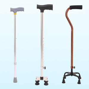Bâton de marche télescopique en acier inoxydable Mu Yang antidérapant pour les soins aux personnes âgées - Product Image 4