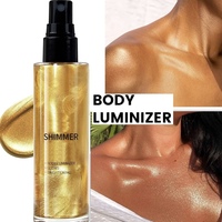 Huile de surbrillance pour le corps Huile de surligneur liquide pour le visage Huile de maquillage pour le corps