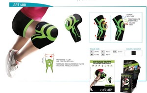 ที่รัดเข่าแบบ Orione พร้อมศิลปะแต่งเทปที่มีพลังงานแบบบูรณาการ488 - Product Image 2