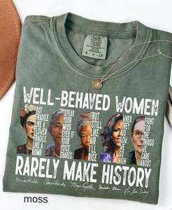 T-Shirt da Donna Comfort Colors con Collo Tondo, 100% Cotone, Stampa Femminista, per Tutte le Stagioni, Vestibilità Casual - Product Image 1