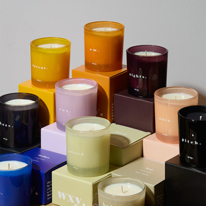 AIKUN Custom Box Organic Aroma Soy Wax Candle Scented Candle for Lounge Hotel Home Use Aromatherapy Candle - Product Image 1