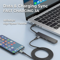 Câble USB vers C Cantell 66W 3A, câble de charge rapide USB A vers C, 1m 2m 3m, transmission haute vitesse, câble de données Type-C