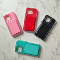Étui unisexe de haute qualité en TPU+PC résistant, design moderne et élégant avec support vertical et miroir, pour téléphones portables, emballage en sac OPP