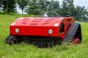Tondeuse à gazon télécommandée à double moteur brushless 600W, chenilles puissantes à essence pour grands terrains et utilisation sur les champs - Product Image 4