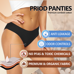 Oem سراويل داخلية عالية الجودة لفترة تنفس ، ملابس داخلية لفترة الطمث ، مقاومة للتسرب للسيدات - Product Image 2