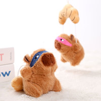 Pendentif en peluche de capybara, poupée voleuse de parachute, porte-clés, cadeau pour fille, décoration de sac, fabriqué en Chine, 12 cm