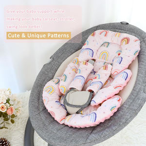 Support réversible pour siège auto pour nouveau-né Coussin d'insertion de siège auto pour bébé Super Soft Baby Car Seat Head Support & 2 Straps Pads - Product Image 5