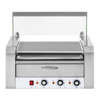 Offre Spéciale 9 rouleaux 24 Machine à rouleaux pour Hot-Dog amovible, Machine automatique pour Hot-Dog avec chauffe-chignon