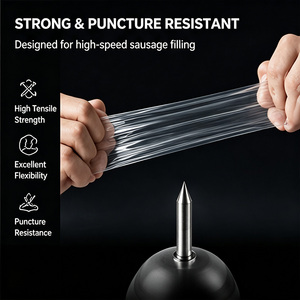 Rouleau <span class=keywords><strong>de</strong></span> <span class=keywords><strong>film</strong></span> transparent en polyamide pour saucisses JIJID, largeur aplatie 40-180 mm, sur mesure - Product Image 4