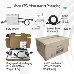 SPD 800W Micro biến tần năng lượng mặt trời hệ thống bảng điều khiển Zero xuất khẩu 230V IP67 cho một hoặc ba giai đoạn đầu ra - Product Image 4