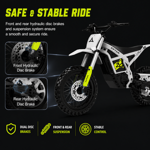 Motocicleta Eléctrica Todoterreno de 2000W con Motor Central, 48V 20AH, 45km/h, Alta Velocidad, para Adultos, Aventura, 48V, Stock Local en EE. UU. - Product Image 2